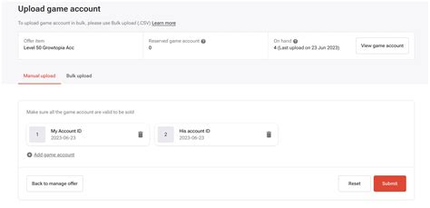 g2g accounts.